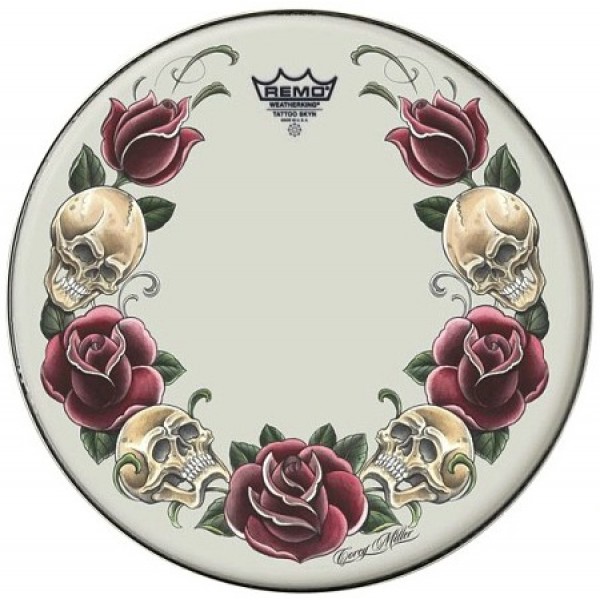 Remo 13'' Rock and Roses White